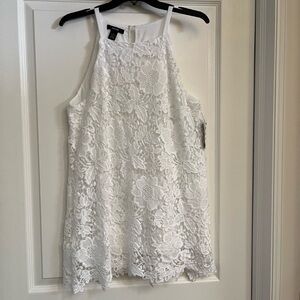 NWT Alfani Sleeveless Lace Tunic Tank Too Size 6